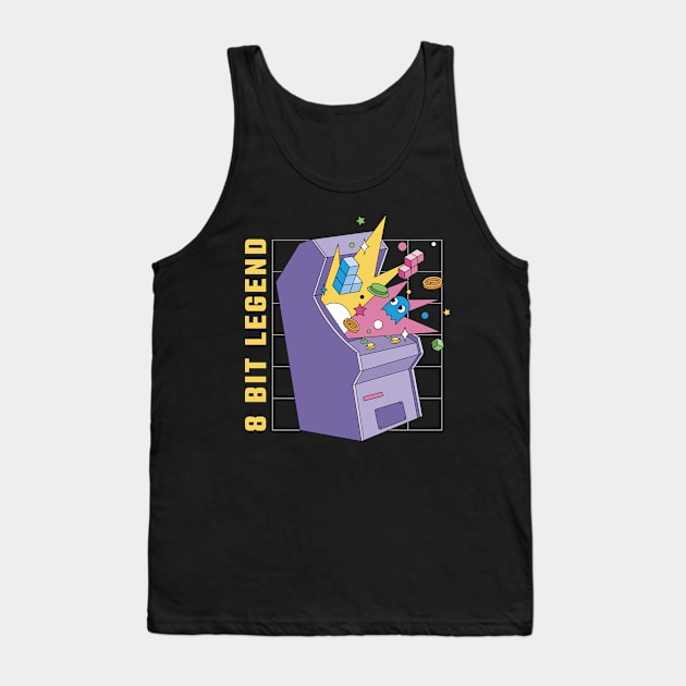 Retro Arcade Gaming Tank Top by BK55